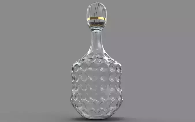 A HIGHLY ATTRACTIVE 3D WINE DECANTER