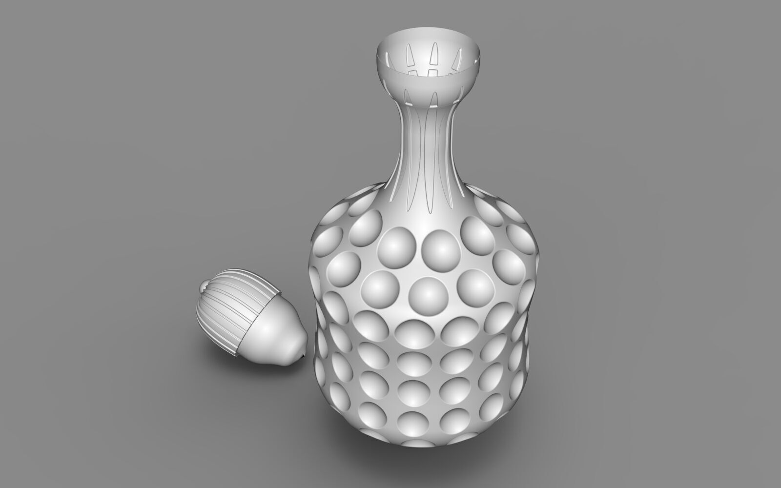A HIGHLY ATTRACTIVE 3D WINE DECANTER 3D model_9