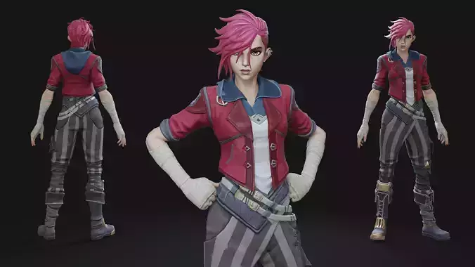 Vi Arcane Low-poly 3D model