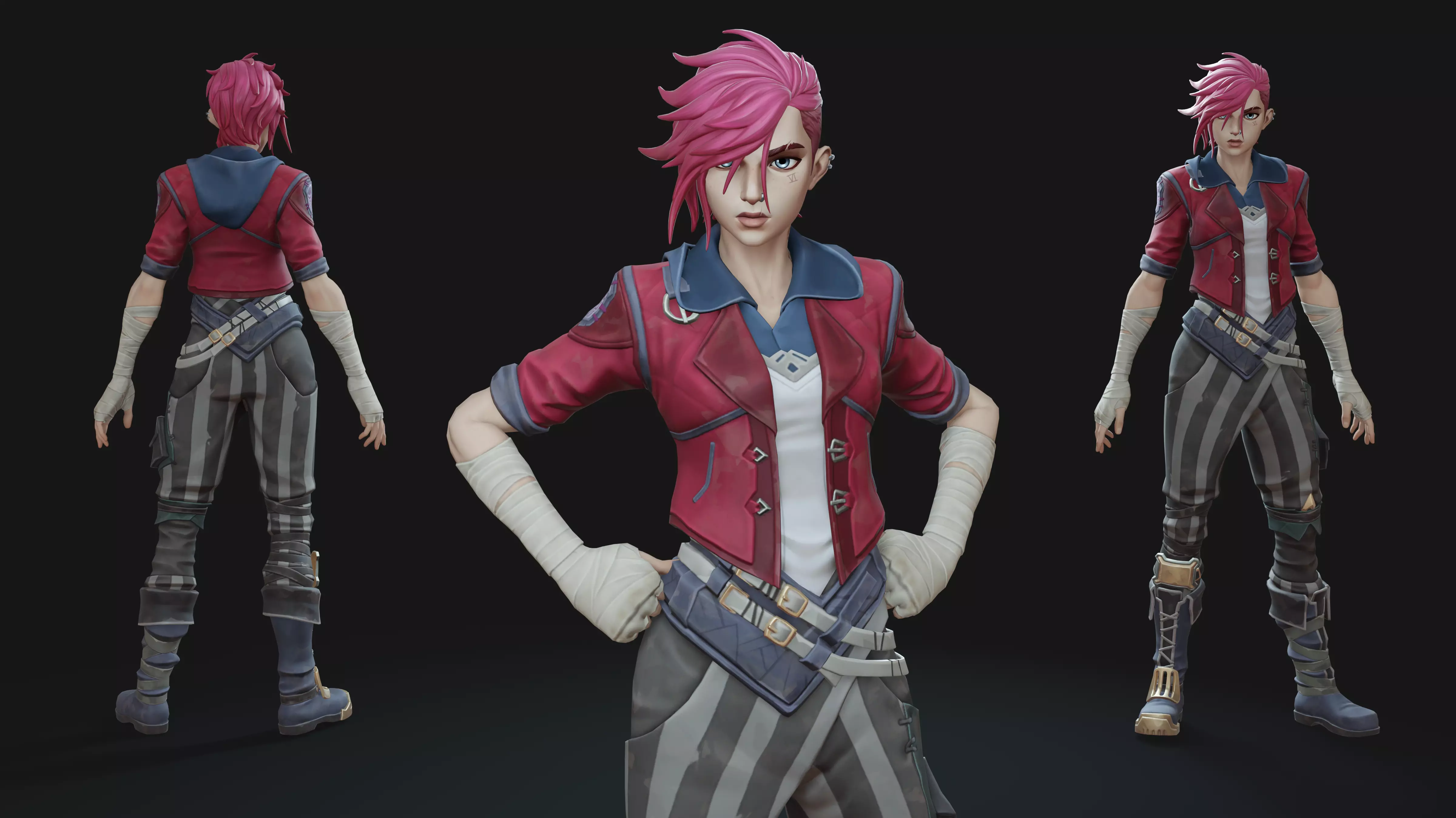 Vi Arcane Low-poly 3D model_0