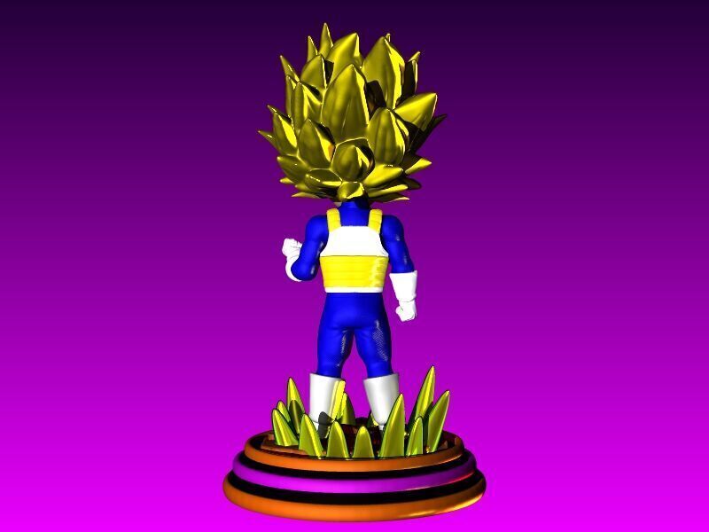 VEGETA DRAGON BALL DAIMA SUPER SAIYAN 3 3D print model_5