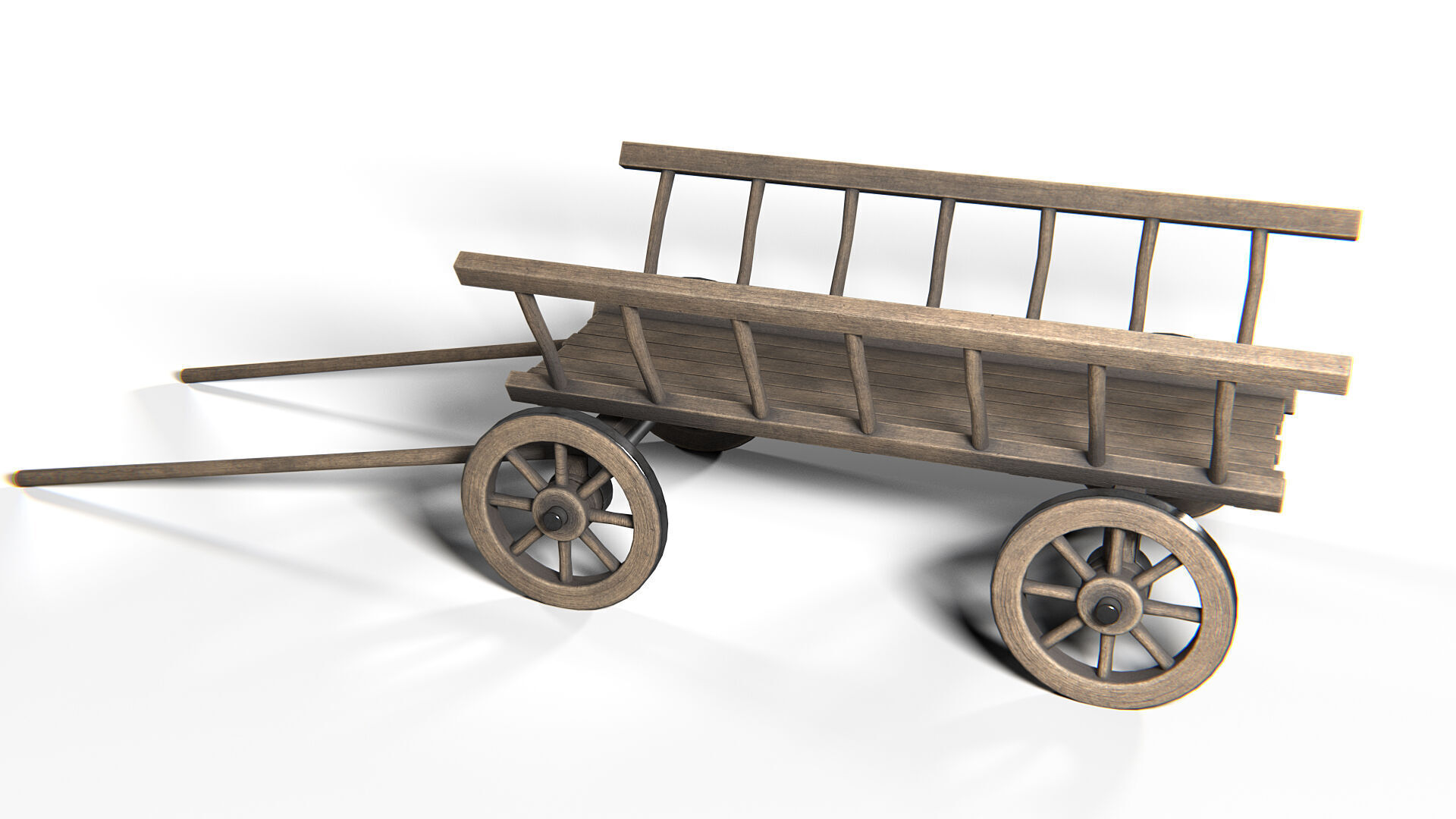 Dray 01 PBR Low-poly 3D model_3