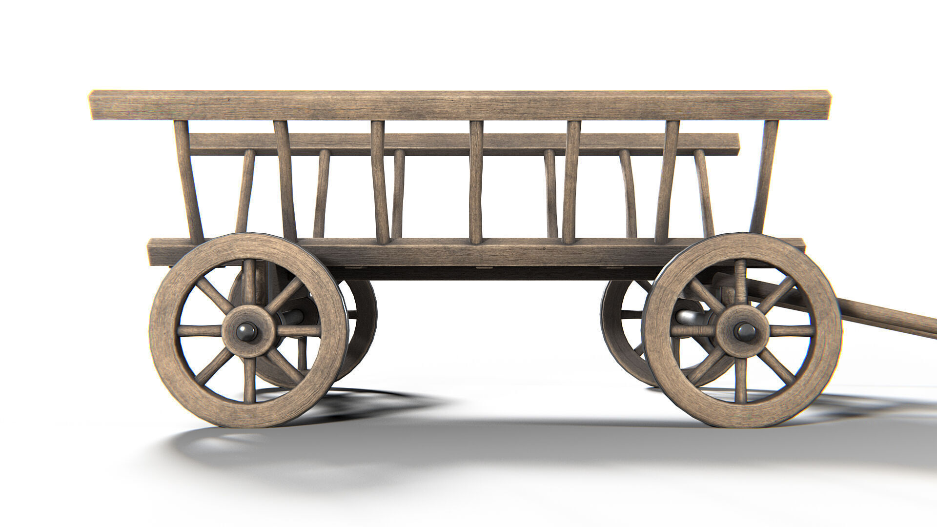 Dray 01 PBR Low-poly 3D model_7