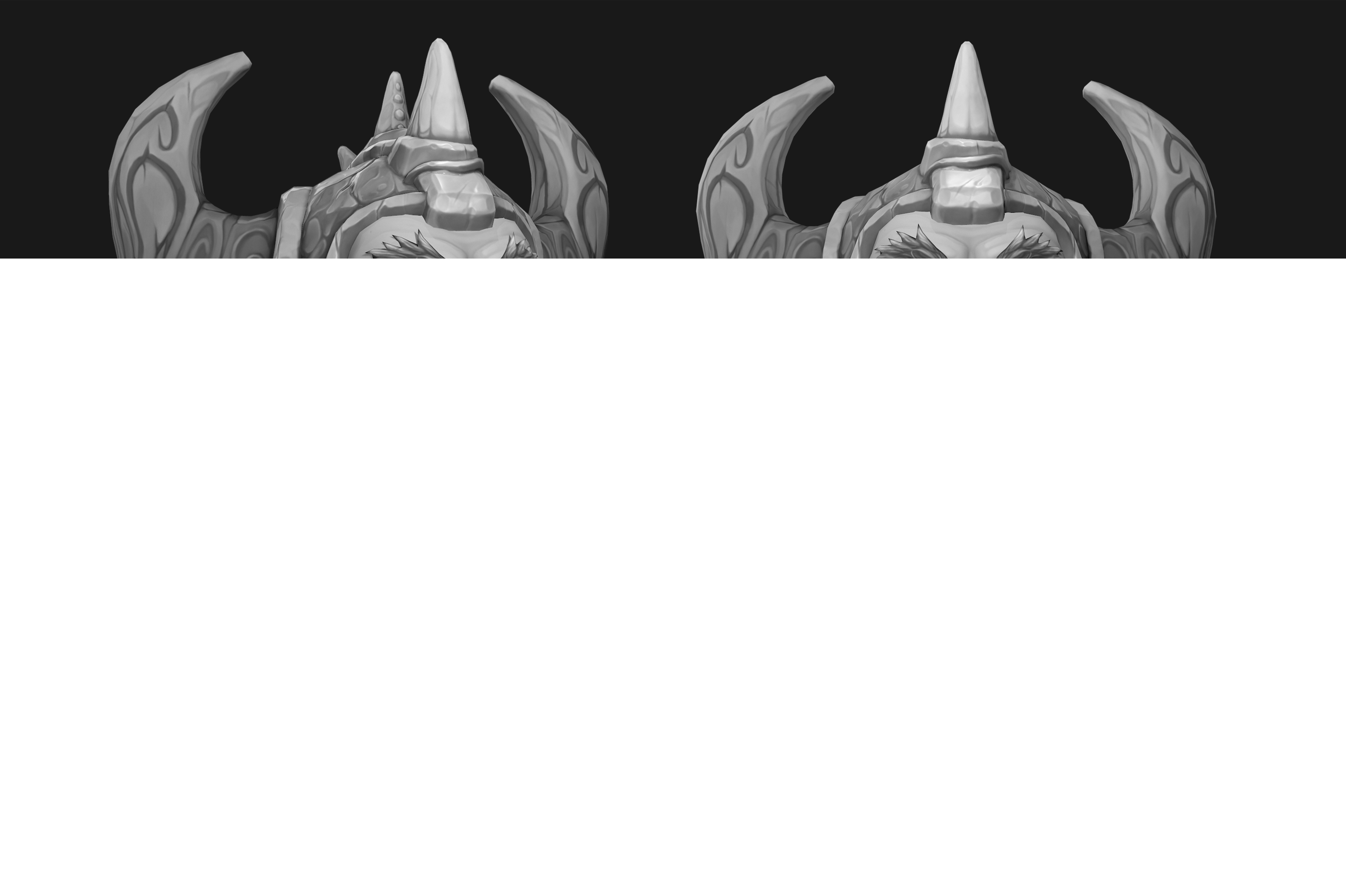 Stylized handpainted fantasy male head Goblin Low-poly 3D model_2