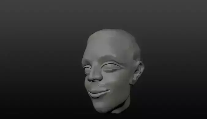 Man Head 3D print model