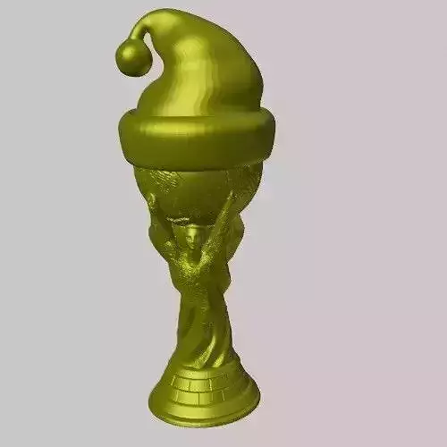 Fifa World Cup Santa Claus Hat Christmas 3D print model