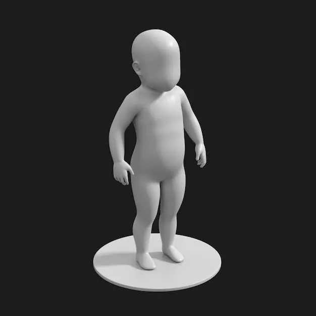 Baby mannequin 3D print model
