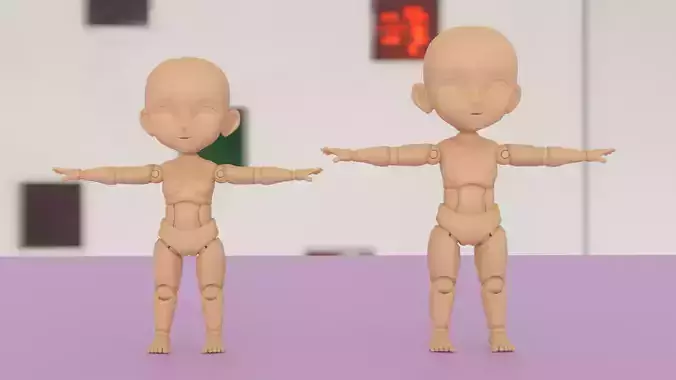 Nendoroid-style body model