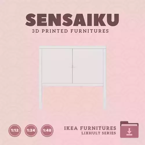 LIXHULT Cabinet V2 for Miniature Dollhouse IKEA 3D Print