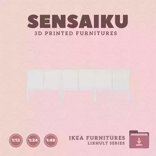 LIXHULT Cabinet Combination 02 for Dollhouse IKEA 3D Print