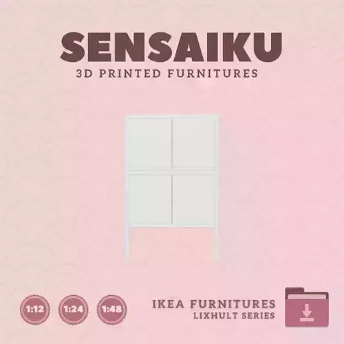 LIXHULT Cabinet V3 for Miniature Dollhouse IKEA 3D Print