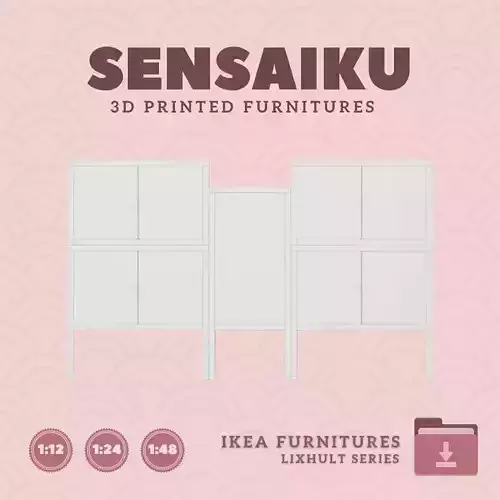 LIXHULT Cabinet Combo 04 for Miniature Dollhouse IKEA 3D Print