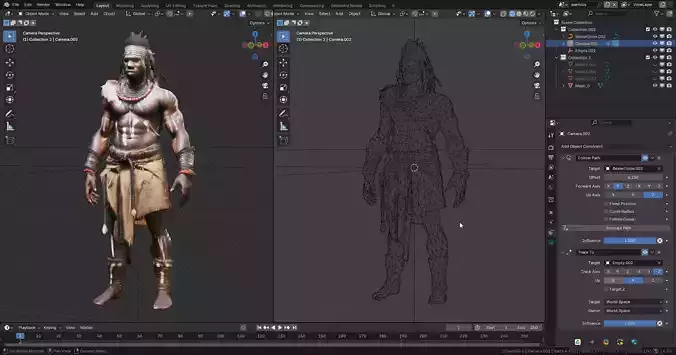 Tribal African Warrior 03