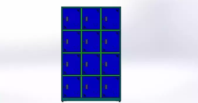 Metal Locker or Metal storage H 72 inch x W 45 inch x D 18 inch