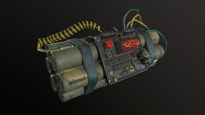 Next Generation Bomb Low-poly 3D model