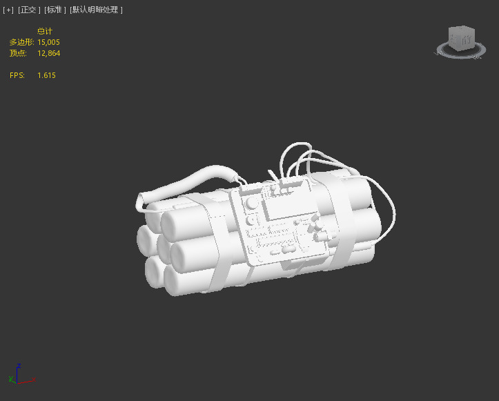 Next Generation Bomb Low-poly 3D model_2