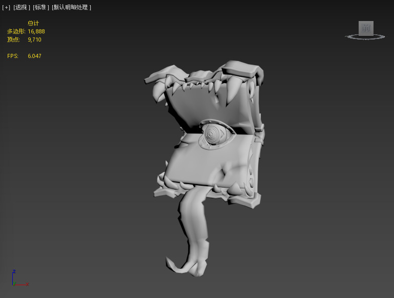 Devil Law Book Low-poly 3D model_2