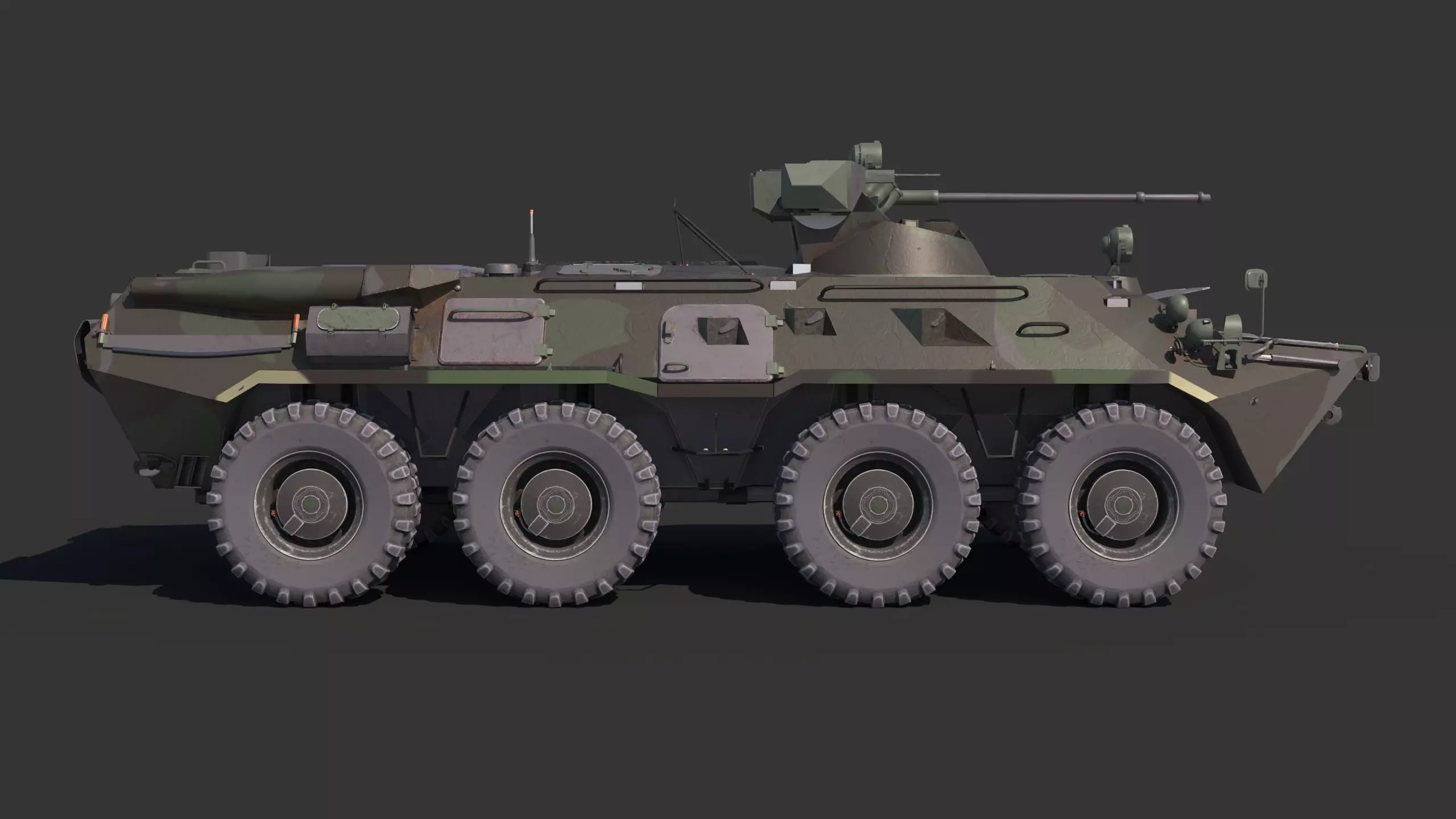 BTR-80 Low-poly 3D model_21