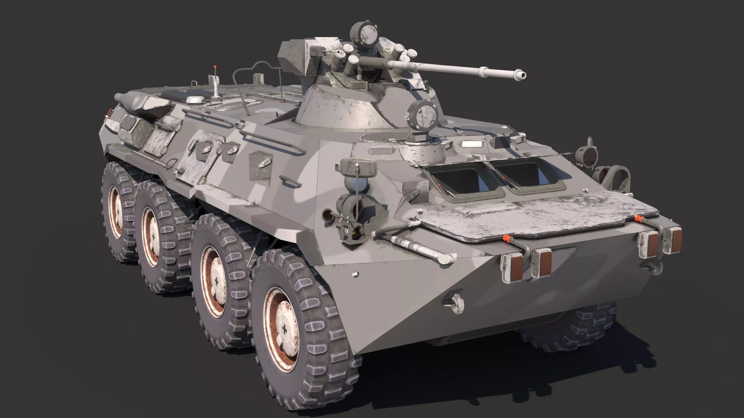 BTR-80 Low-poly 3D model_17