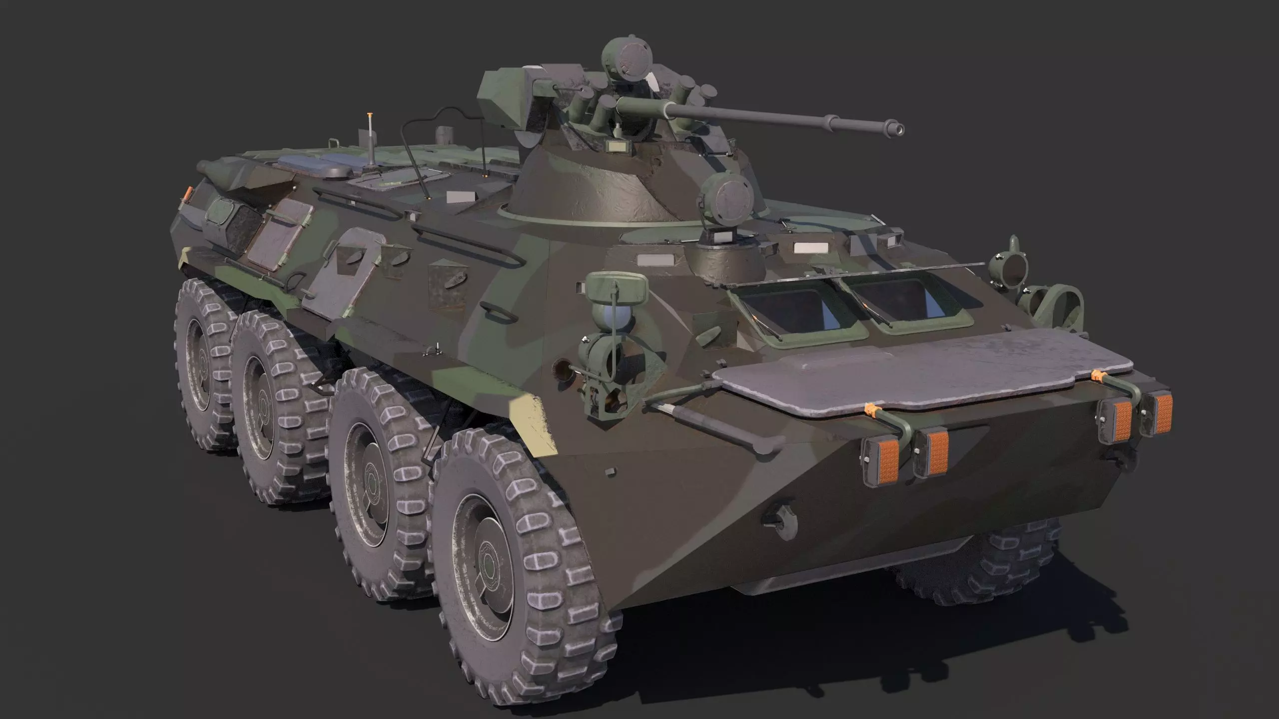 BTR-80 Low-poly 3D model_18