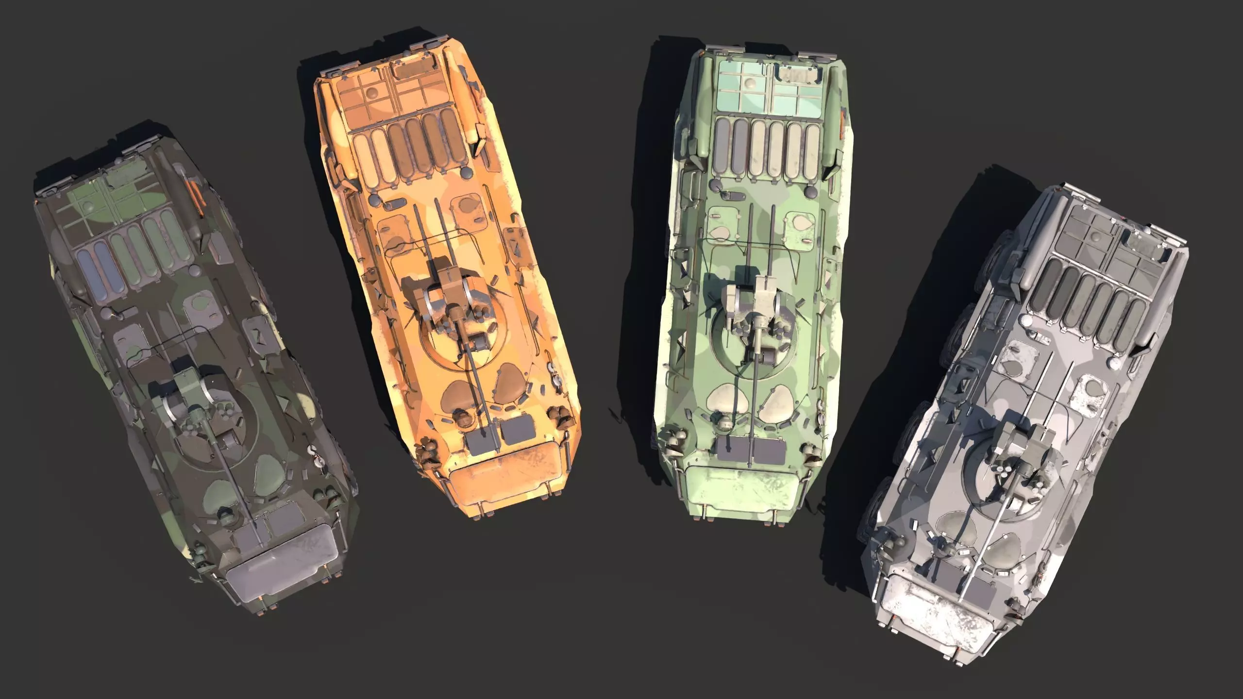 BTR-80 Low-poly 3D model_16