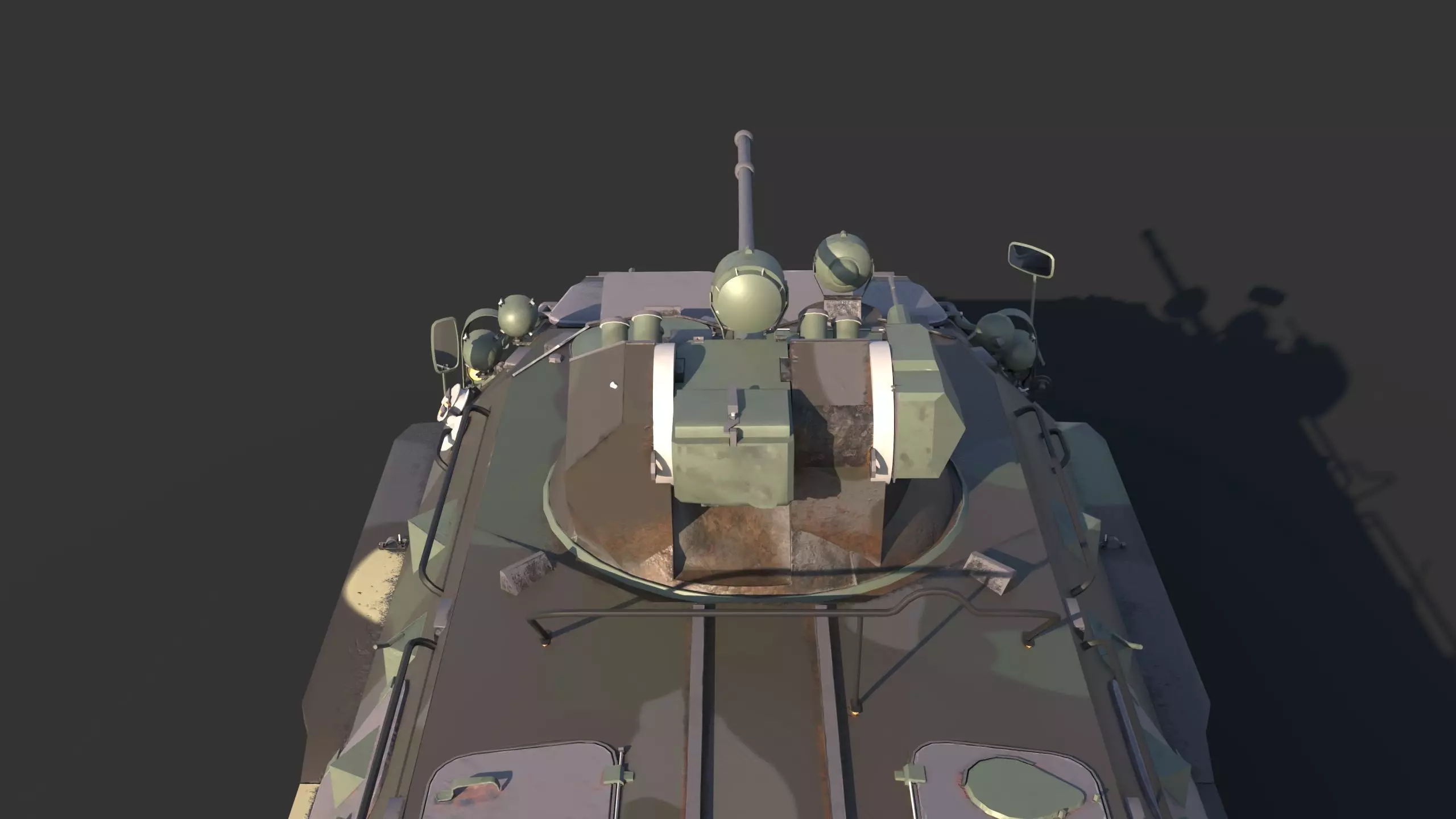 BTR-80 Low-poly 3D model_12