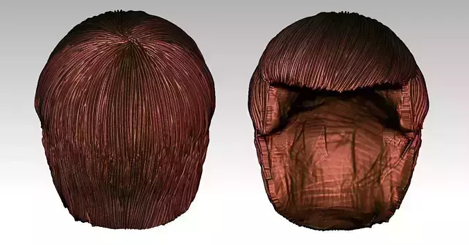 3D Hair style for Man V09 3D print model