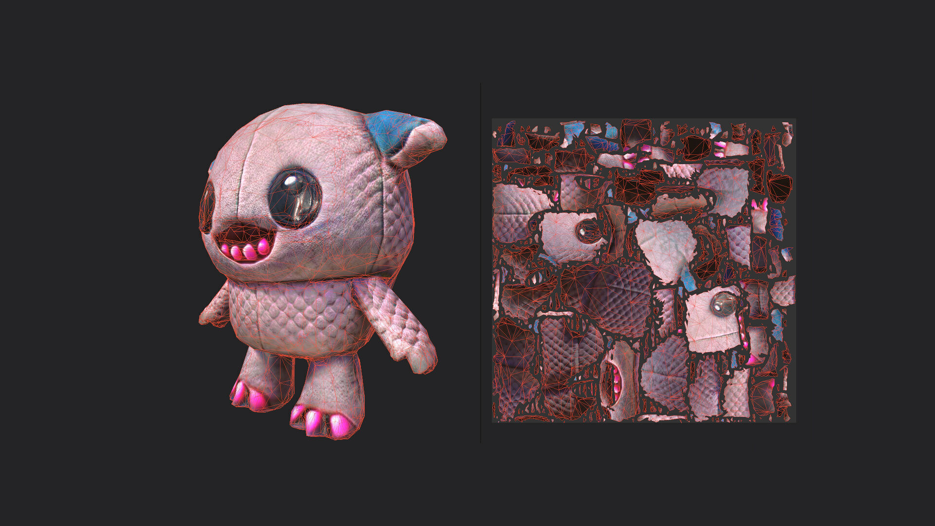 Plush toys 3D Model 011 Low-poly 3D model_10