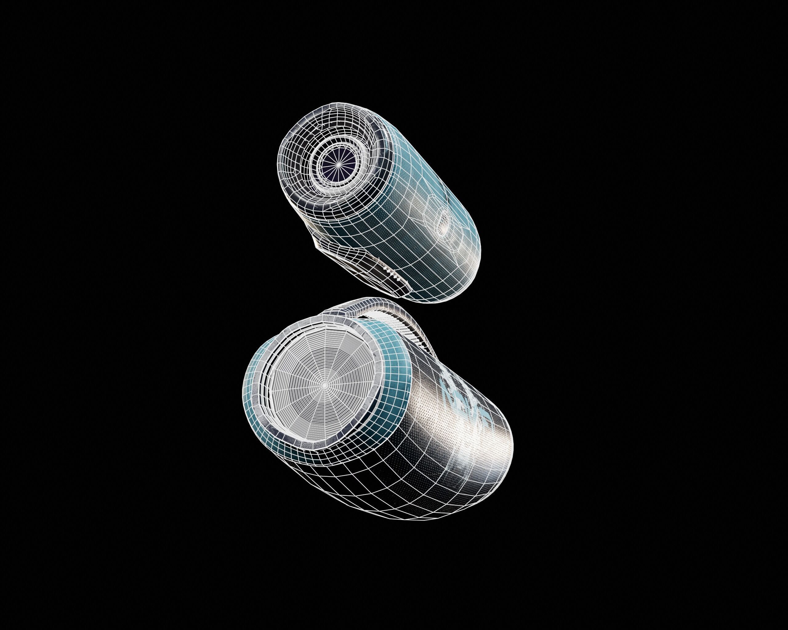 Sci-Fi Nova Hand Held Speakers   Low-poly 3D model_19