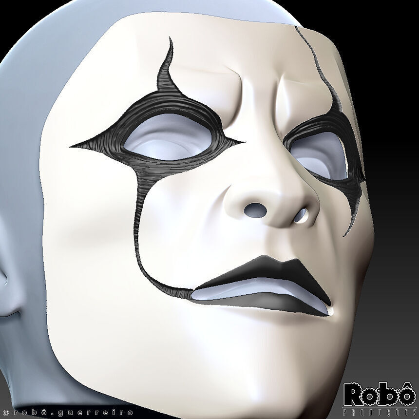 SLIPKNOT - Jim Root - AHIG - Phantom Mask 3D print model_4