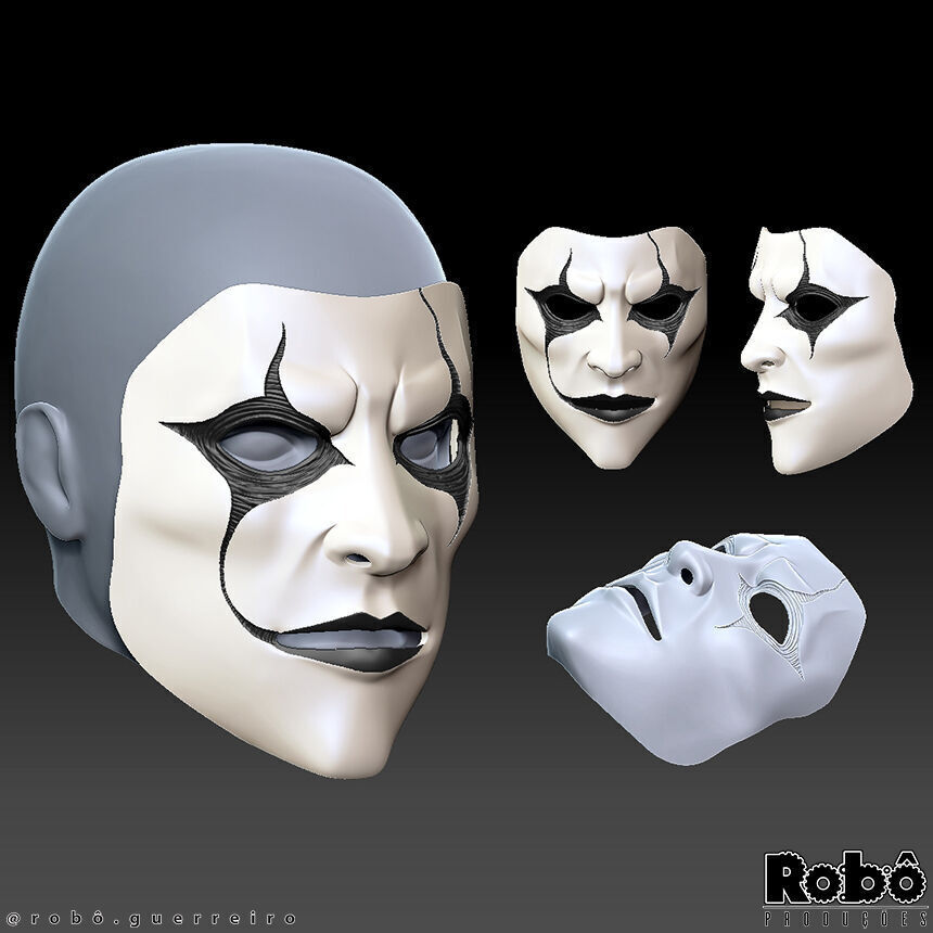 SLIPKNOT - Jim Root - AHIG - Phantom Mask 3D print model_14