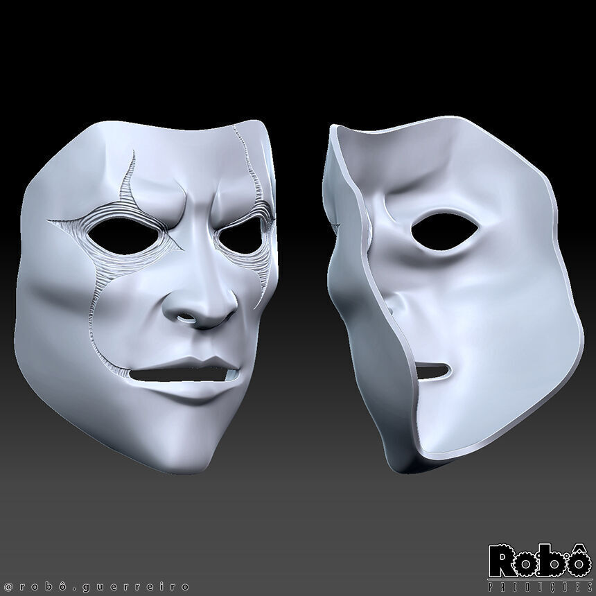SLIPKNOT - Jim Root - AHIG - Phantom Mask 3D print model_13