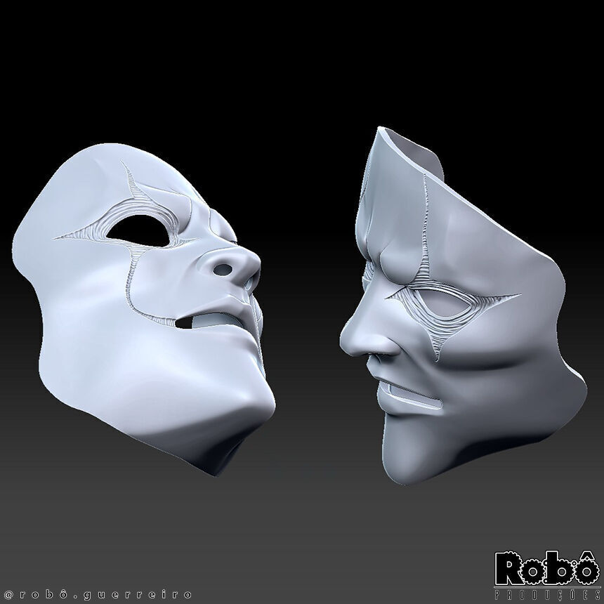 SLIPKNOT - Jim Root - AHIG - Phantom Mask 3D print model_9