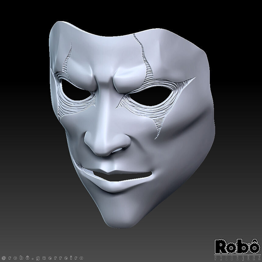 SLIPKNOT - Jim Root - AHIG - Phantom Mask 3D print model_12