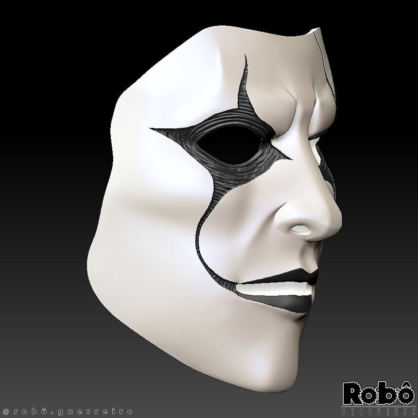 SLIPKNOT - Jim Root - AHIG - Phantom Mask 3D print model_5
