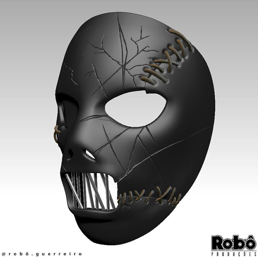 SLIPKNOT - Paul Gray - AHIG - The Pig Leather Mask 3D print model_6