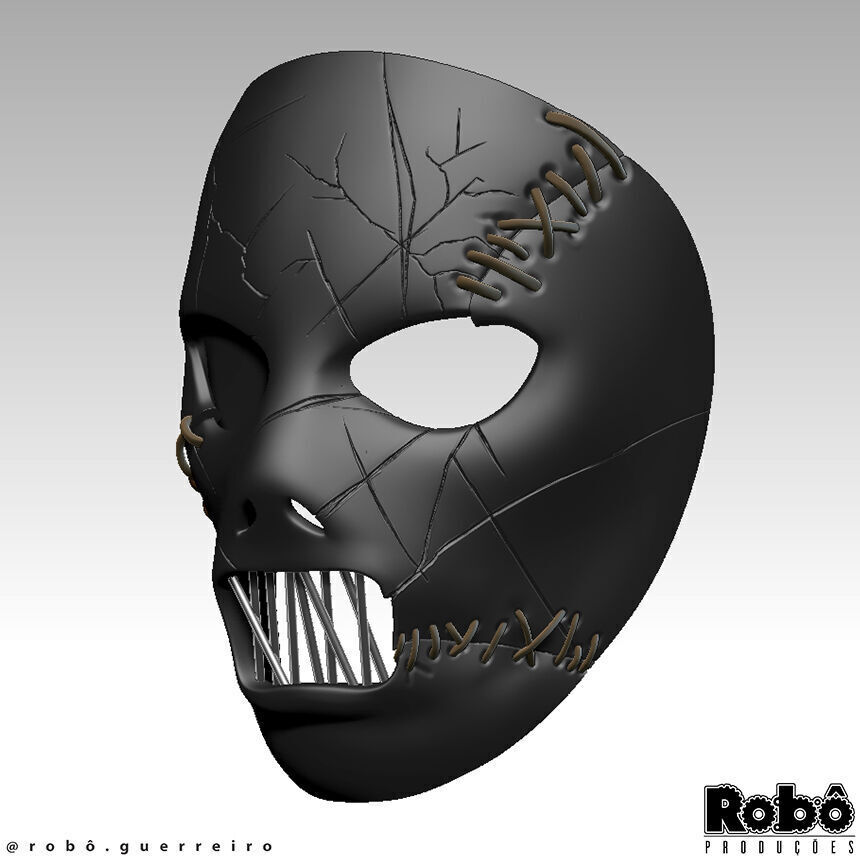 SLIPKNOT - Paul Gray - AHIG - The Pig Leather Mask 3D print model_4