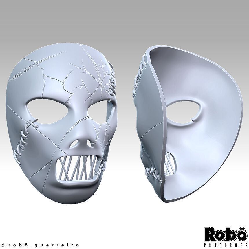 SLIPKNOT - Paul Gray - AHIG - The Pig Leather Mask 3D print model_15