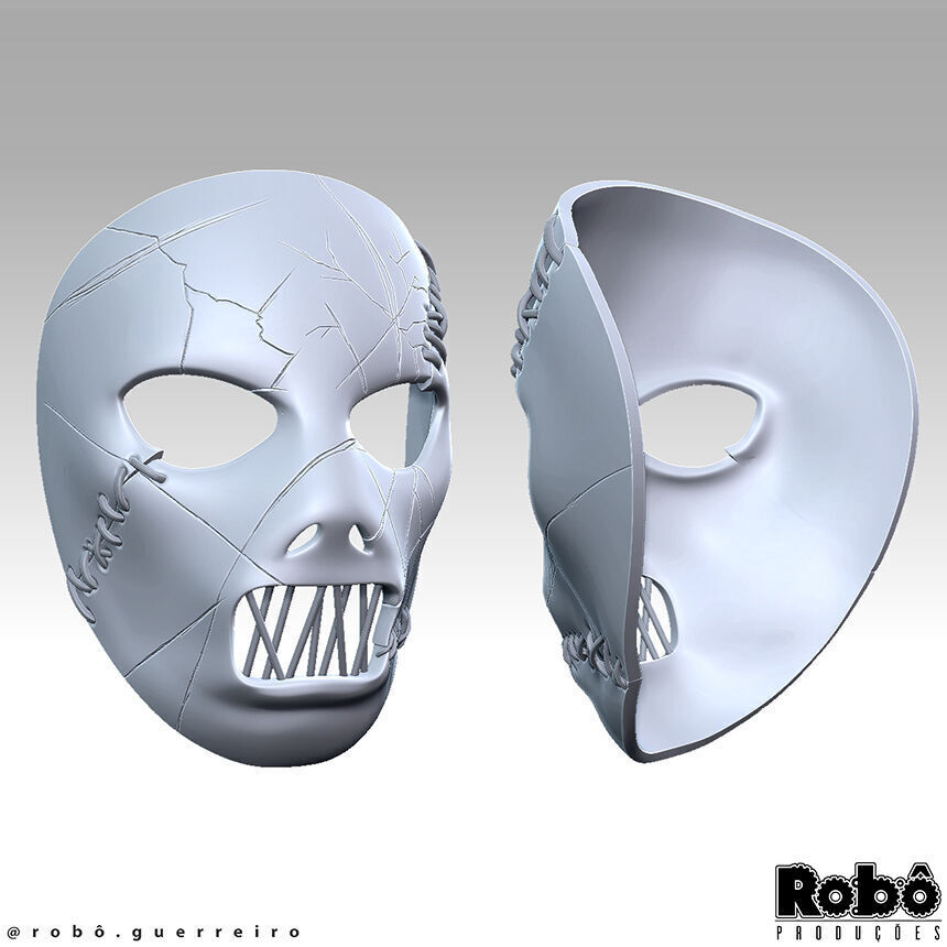 SLIPKNOT - Paul Gray - AHIG - The Pig Leather Mask 3D print model_7