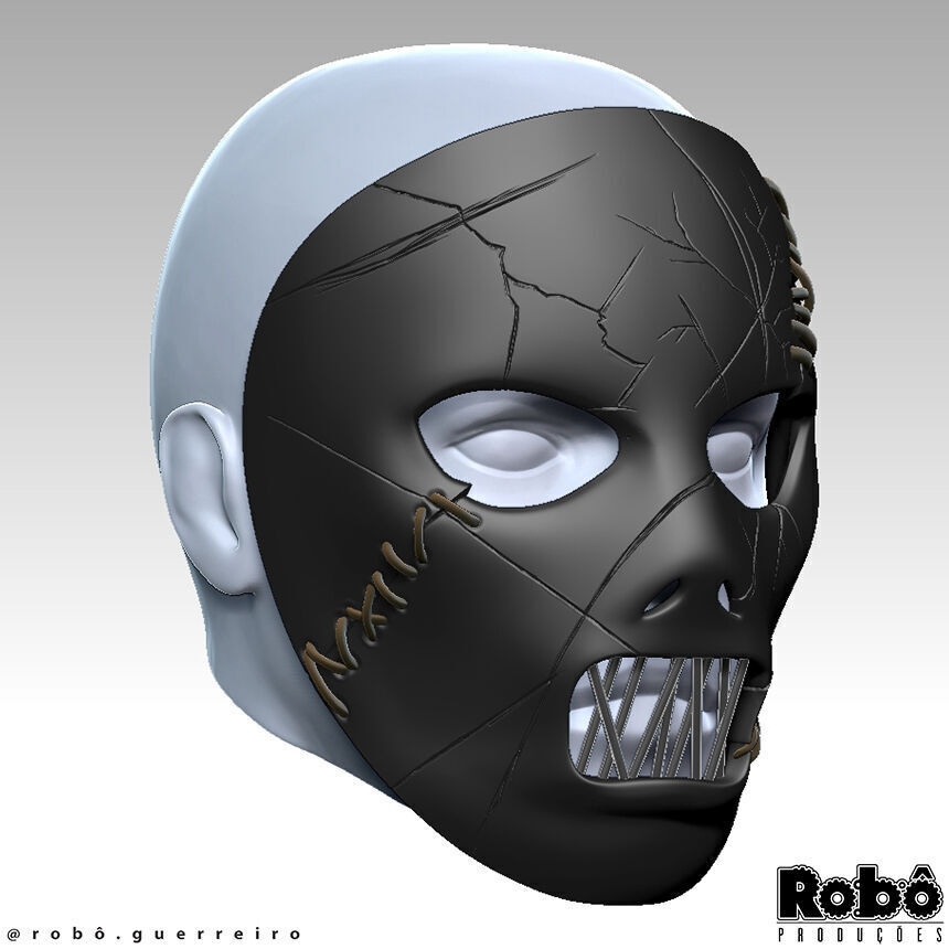 SLIPKNOT - Paul Gray - AHIG - The Pig Leather Mask 3D print model_2