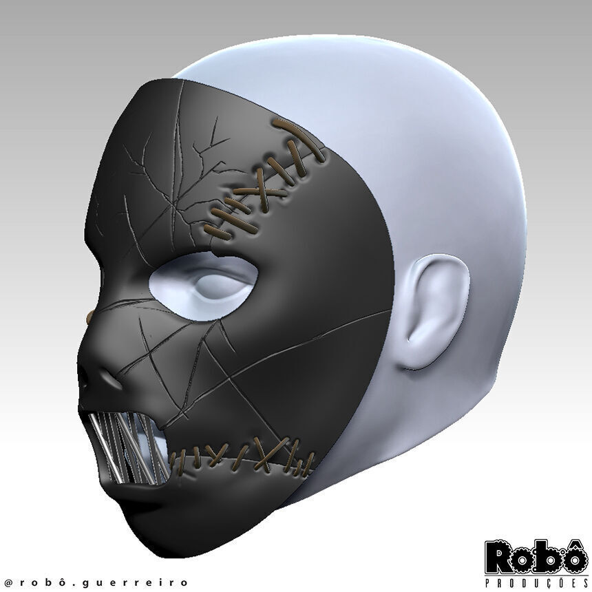 SLIPKNOT - Paul Gray - AHIG - The Pig Leather Mask 3D print model_3