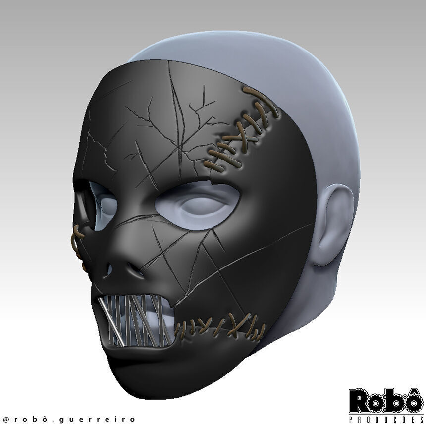 SLIPKNOT - Paul Gray - AHIG - The Pig Leather Mask 3D print model_11