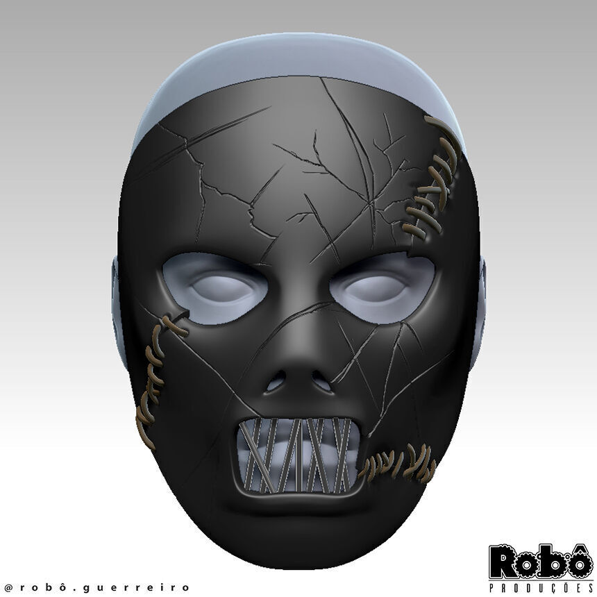 SLIPKNOT - Paul Gray - AHIG - The Pig Leather Mask 3D print model_9