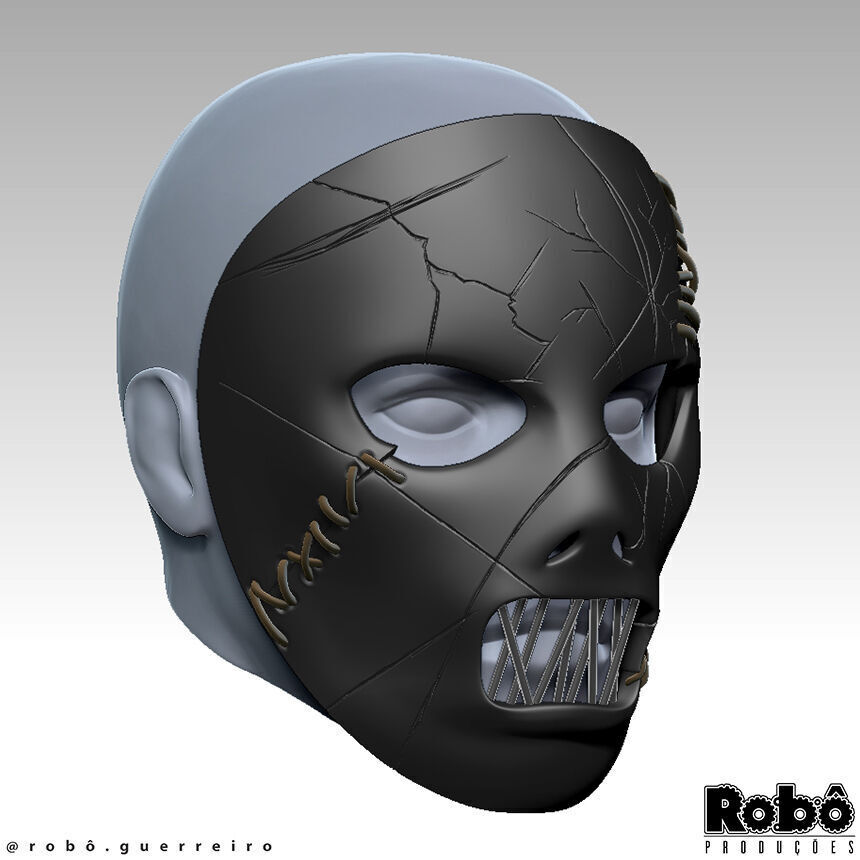 SLIPKNOT - Paul Gray - AHIG - The Pig Leather Mask 3D print model_10