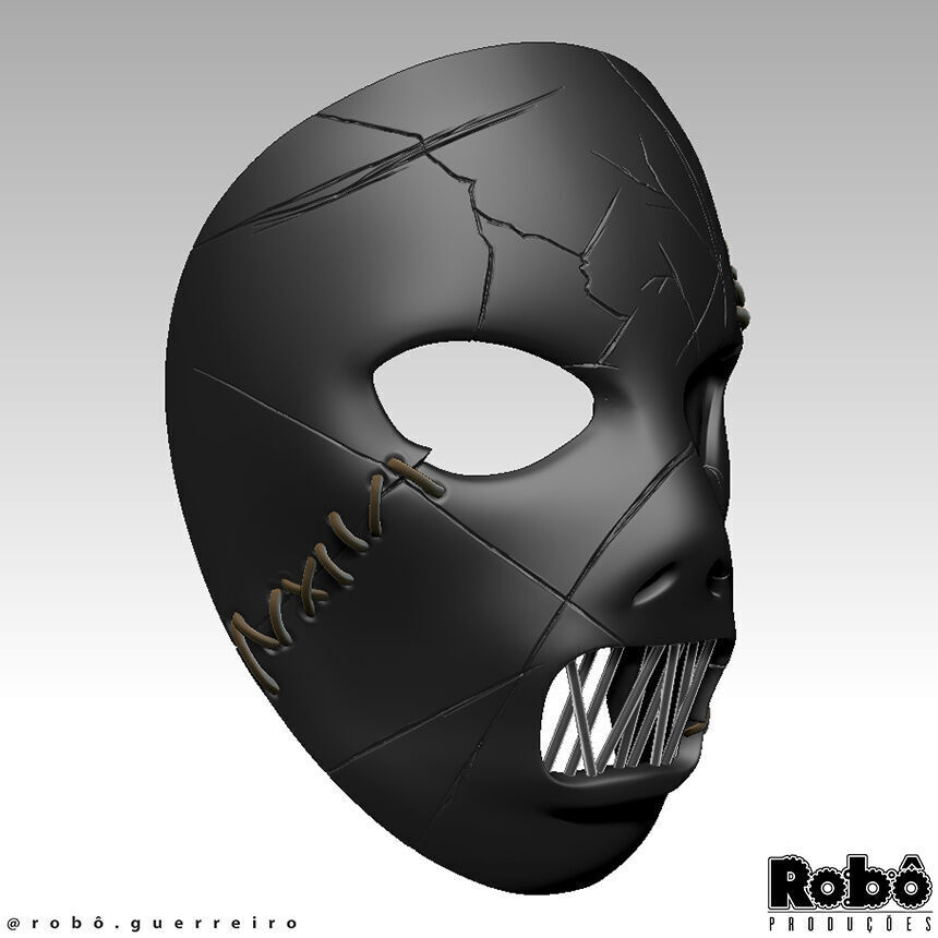 SLIPKNOT - Paul Gray - AHIG - The Pig Leather Mask 3D print model_12