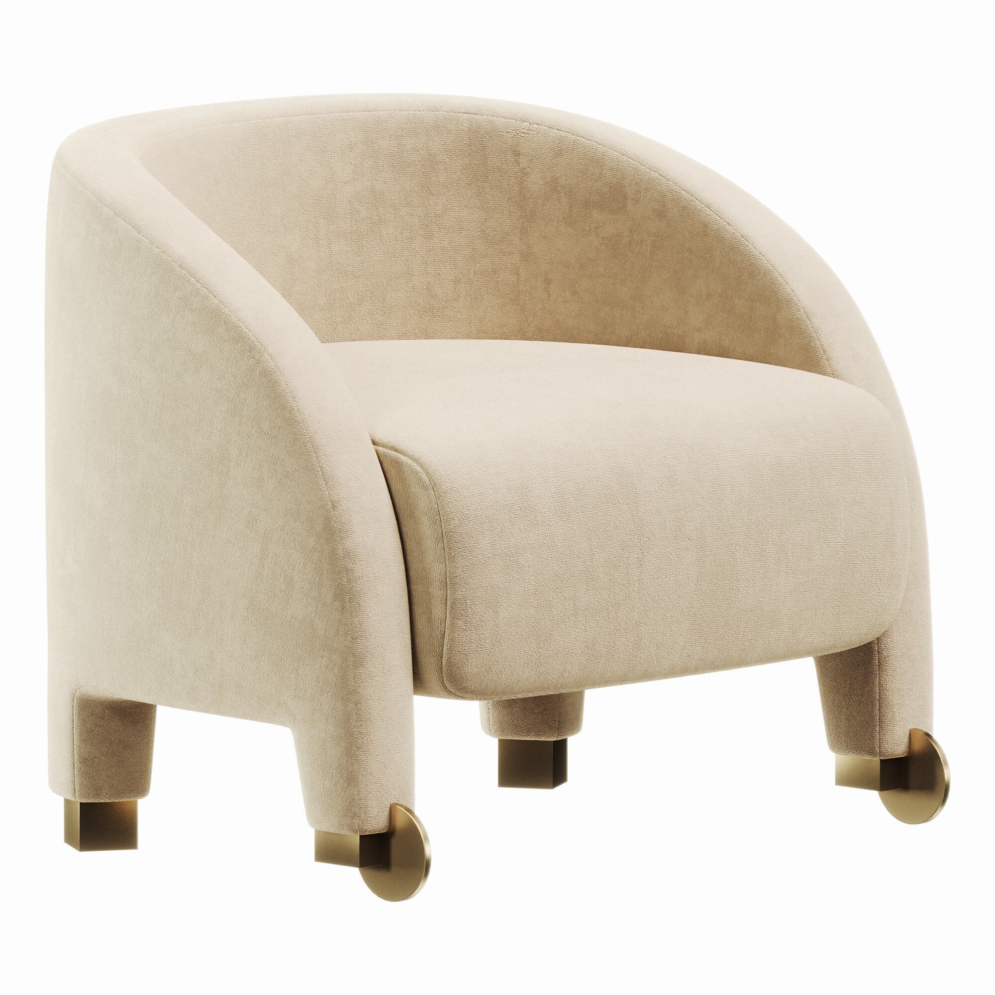 Adele Armchair 3D model_3