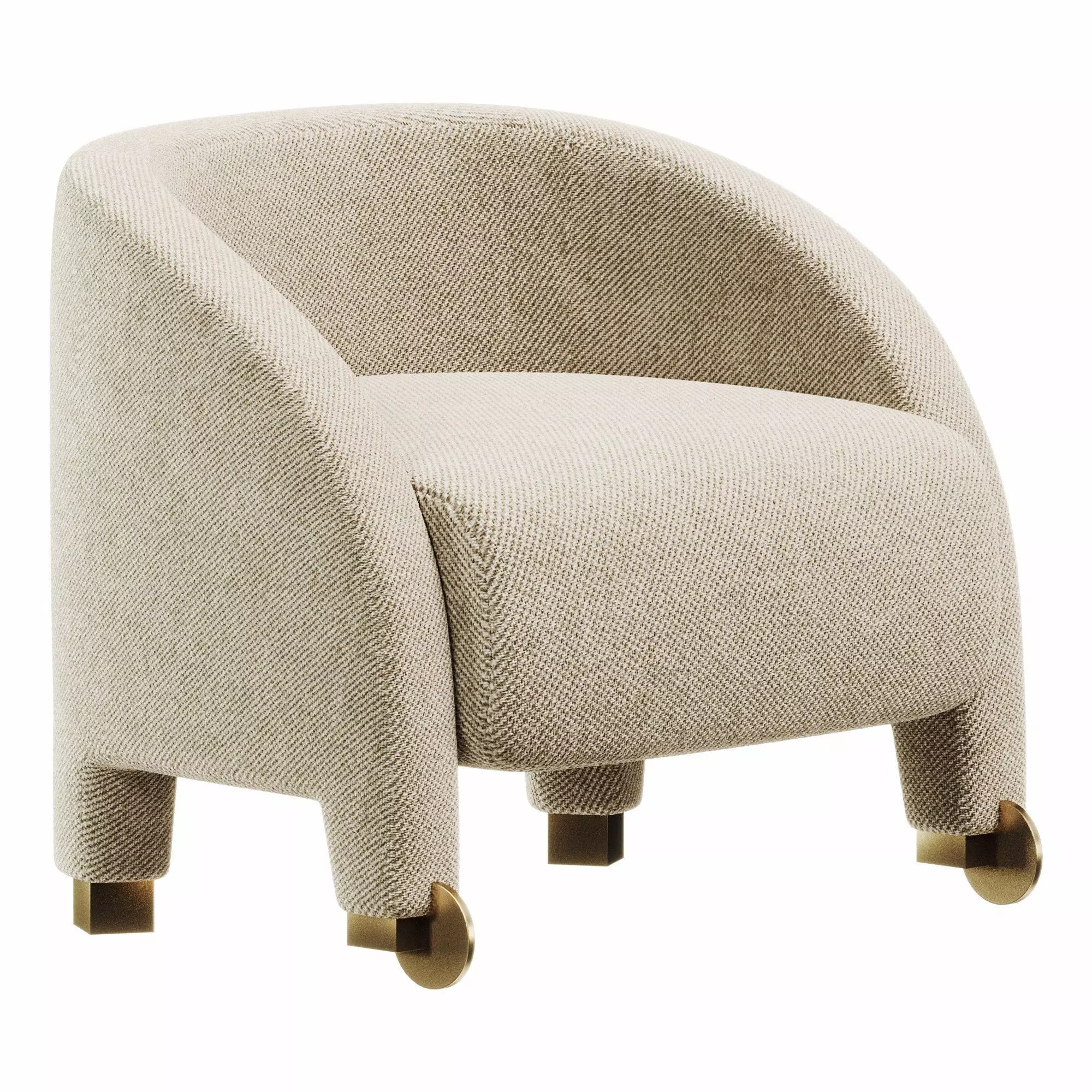 Adele Armchair 3D model_0