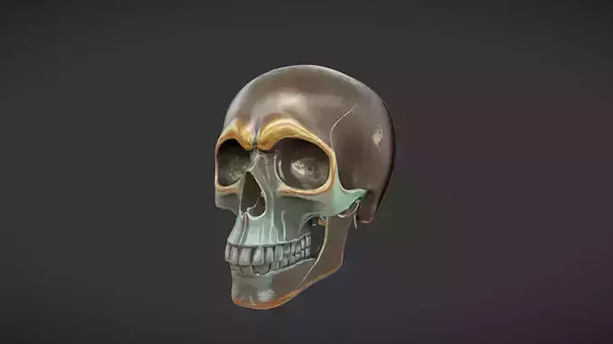 ornamental skull sculpture