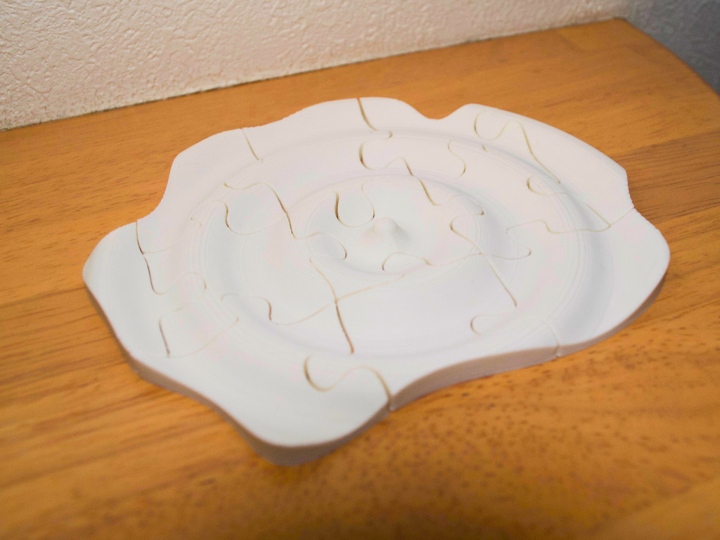  Wave Puzzle 3D Puzzle 11 pieces 3D print model_4
