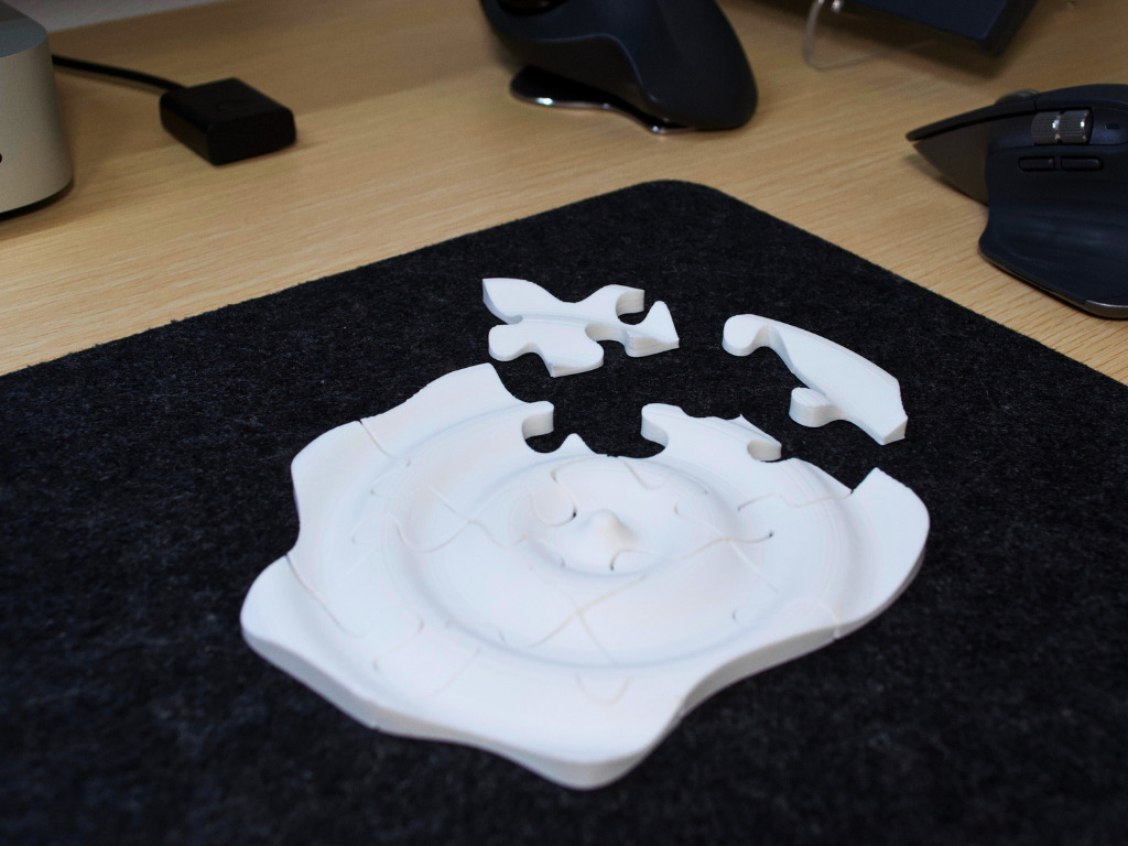  Wave Puzzle 3D Puzzle 11 pieces 3D print model_5